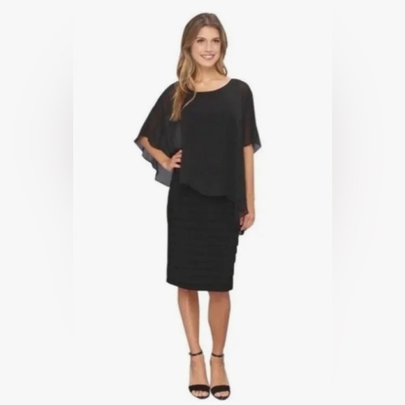 Adrianna Papell Black Diva Plus Dress - Picture 2 of 7